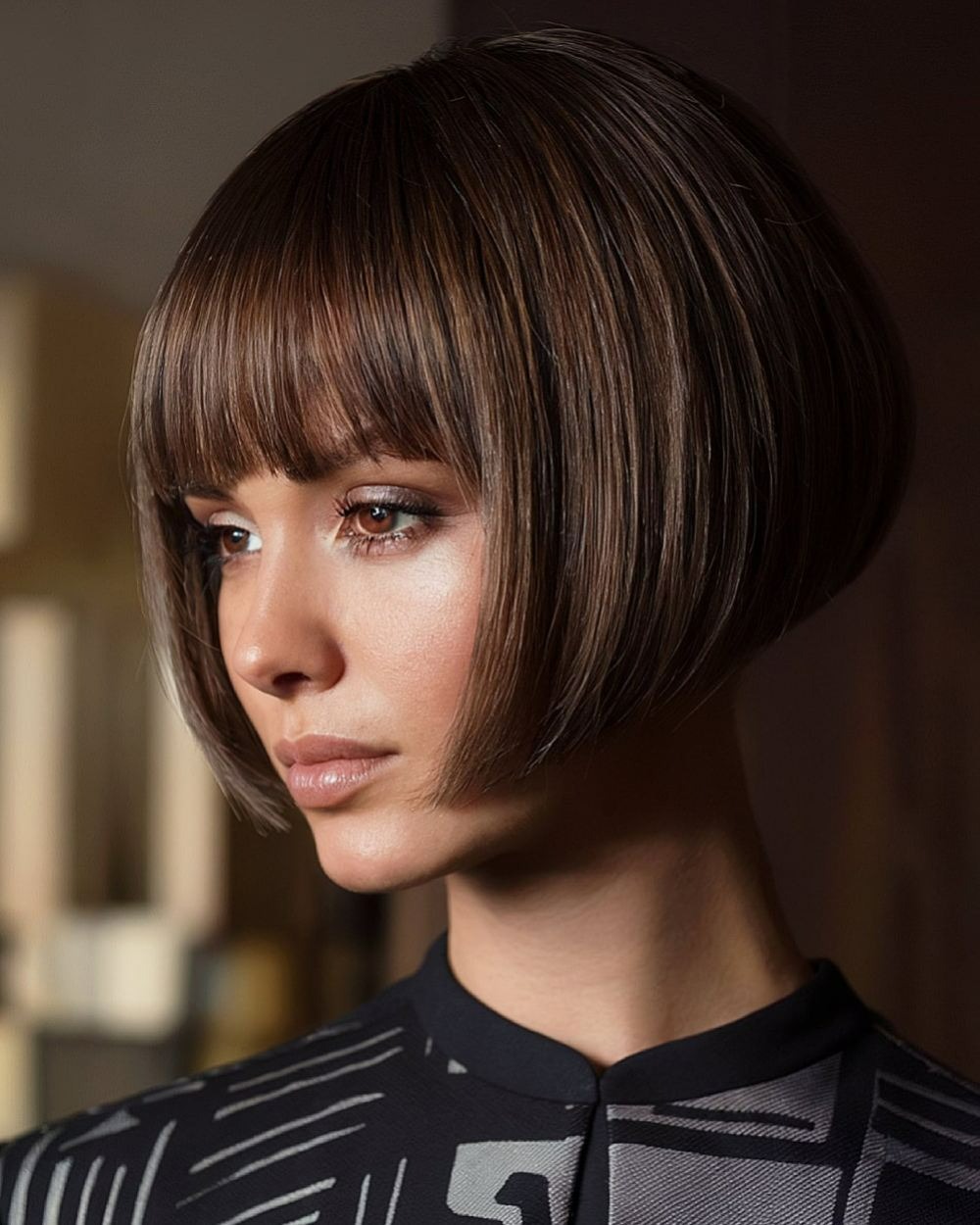 Bob-Frisuren passend zur Lippenform