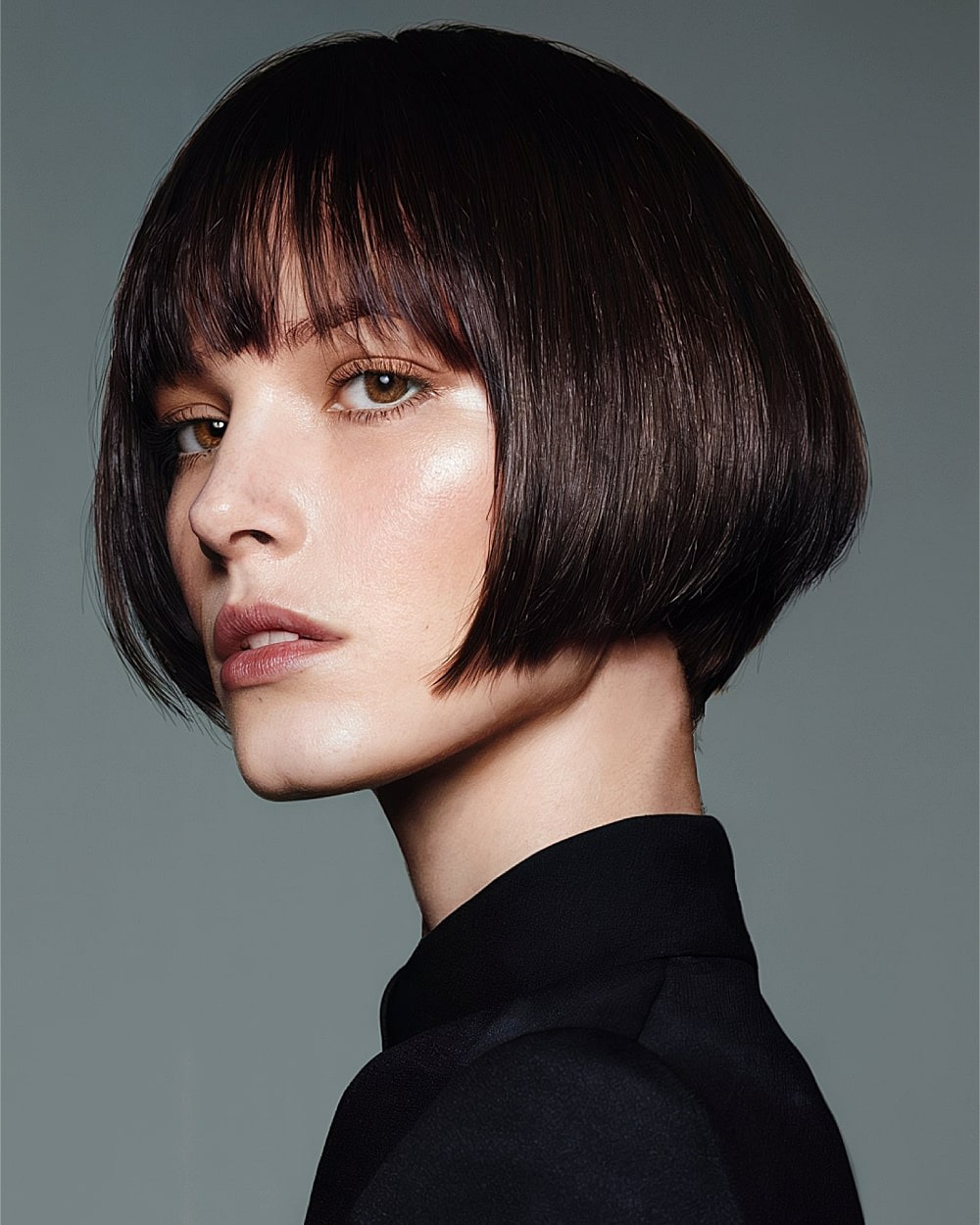 Schnitt Kurve Schnitt Kneifen Bob Frisuren